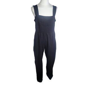 Urban Outfitters Black Casual Workwear Side Zip Jumpsuit Size Large